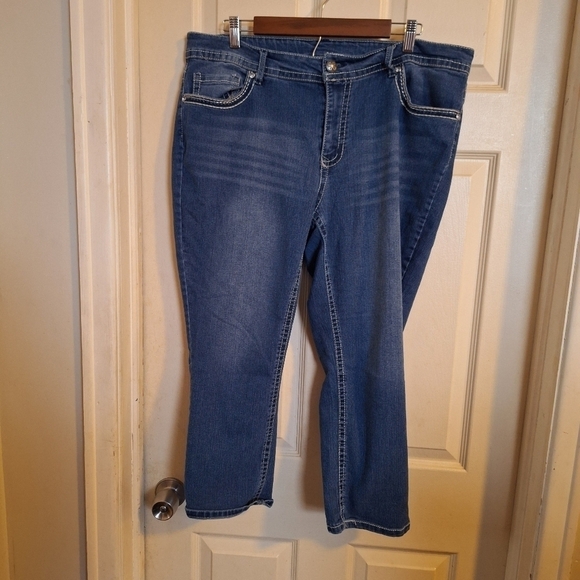 Faded glory jeans Embellished pockets size 18W - Picture 1 of 4